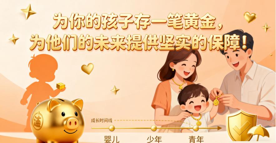 为您的孩子存一笔黄金，为他们的未来提供坚实的保障！